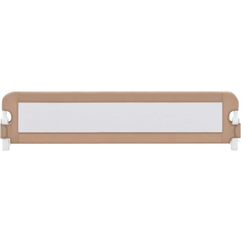 vidaXL Taupe Polyester Toddler Safety Bed Rail - 180 x 42cm
