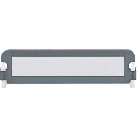 vidaXL Grey Polyester Toddler Safety Bed Rail - 120 x 42cm
