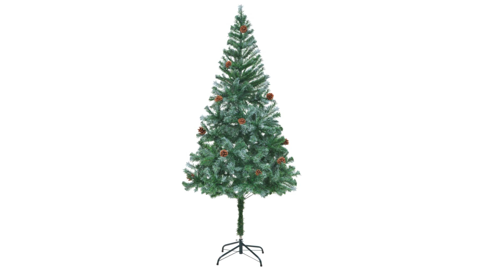 vidaXL Artificial Christmas Tree with Pine Cones - 180cm