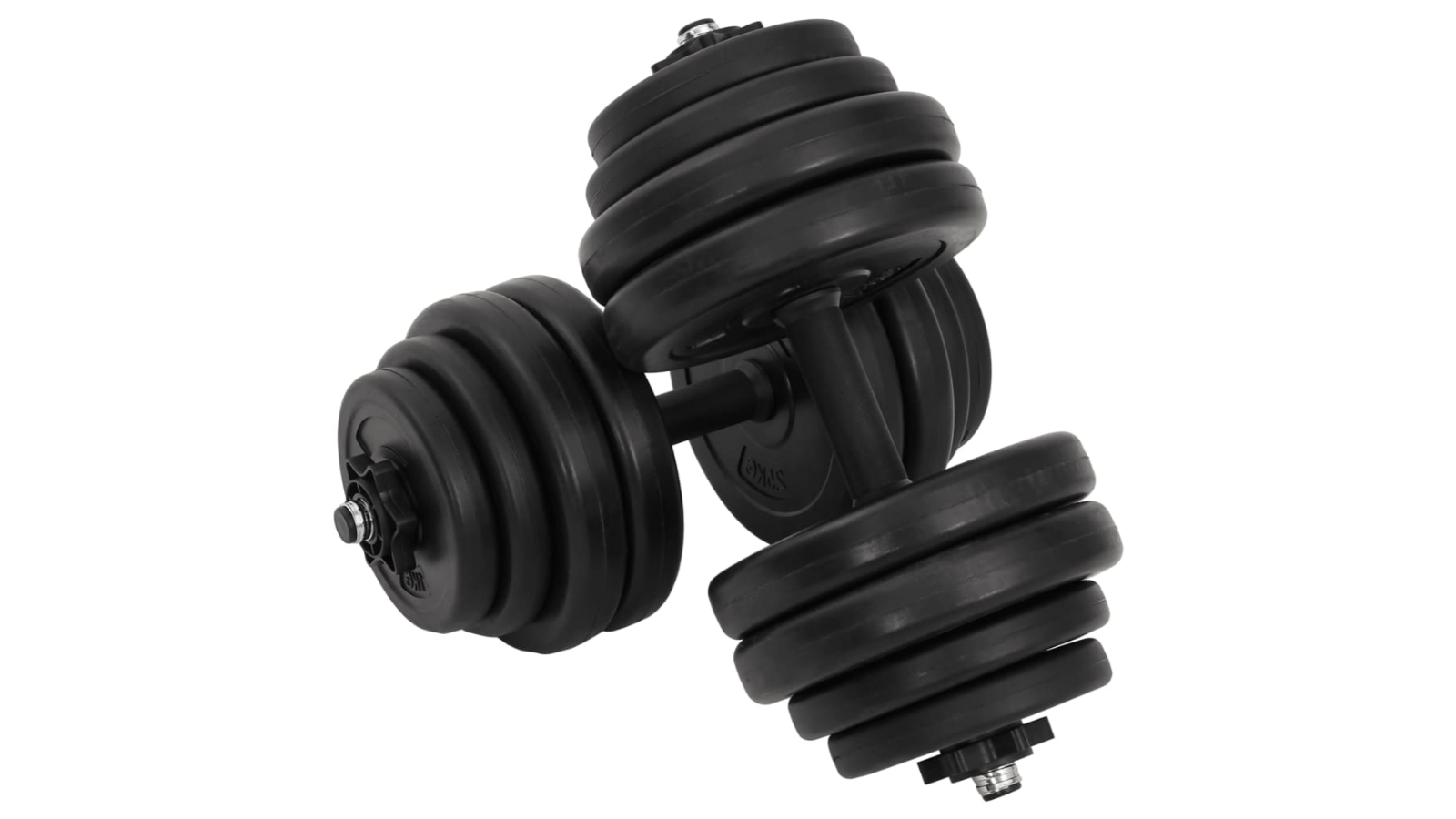 vidaXL 2x15kg Dumbbells