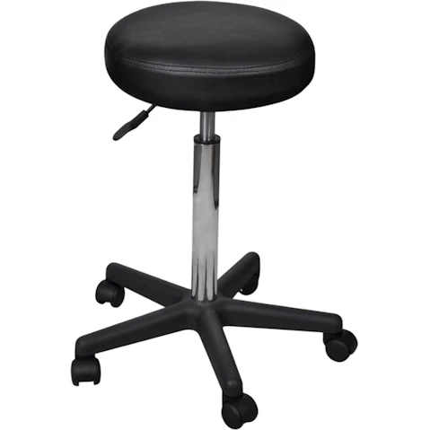 vidaXL Black Office Stool