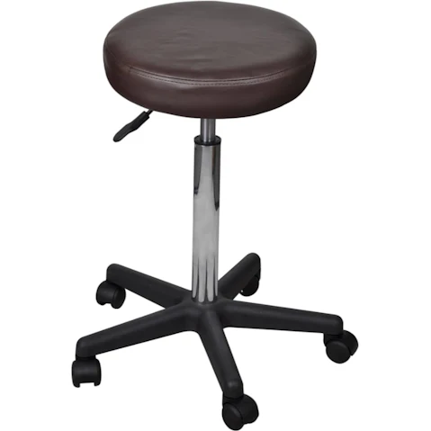 vidaXL Brown Office Stool