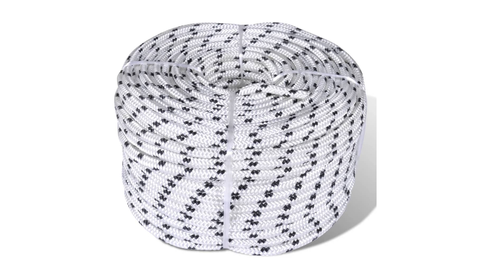 vidaXL Braided Rope Coil Boat Line Polyester - 0.6cm x 50 Metre