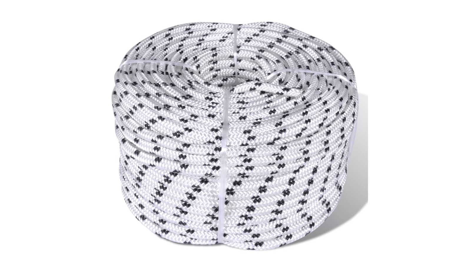 vidaXL Braided Rope Coil Boat Line Polyester - 1.2cm x 50 Metre