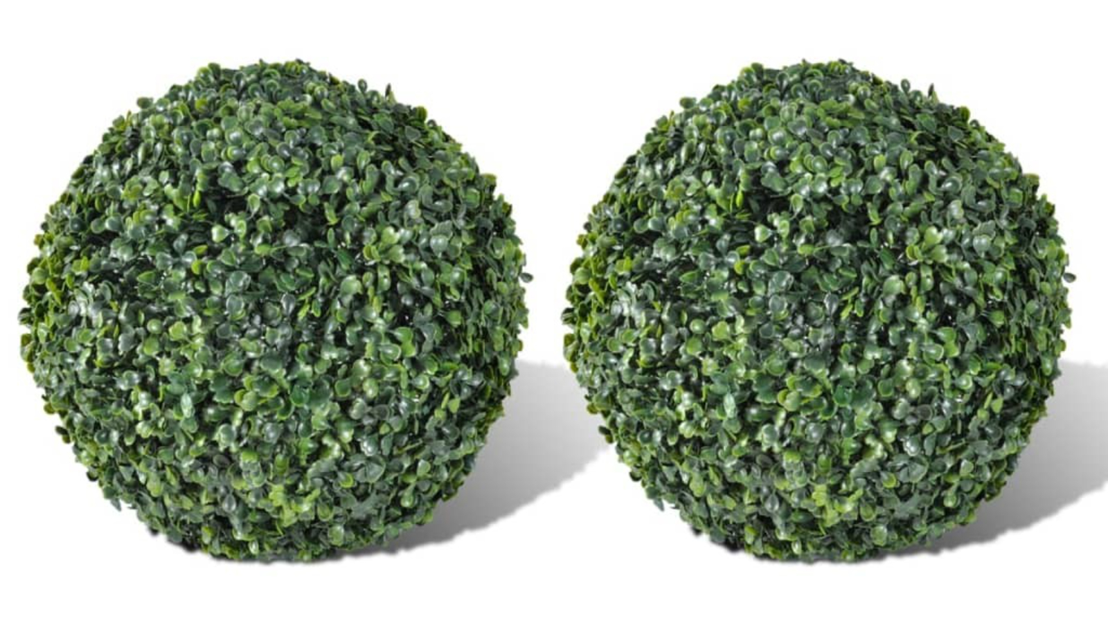 vidaXL 2 Piece Boxwood Ball Artificial Leaf Topiary Ball - 27cm