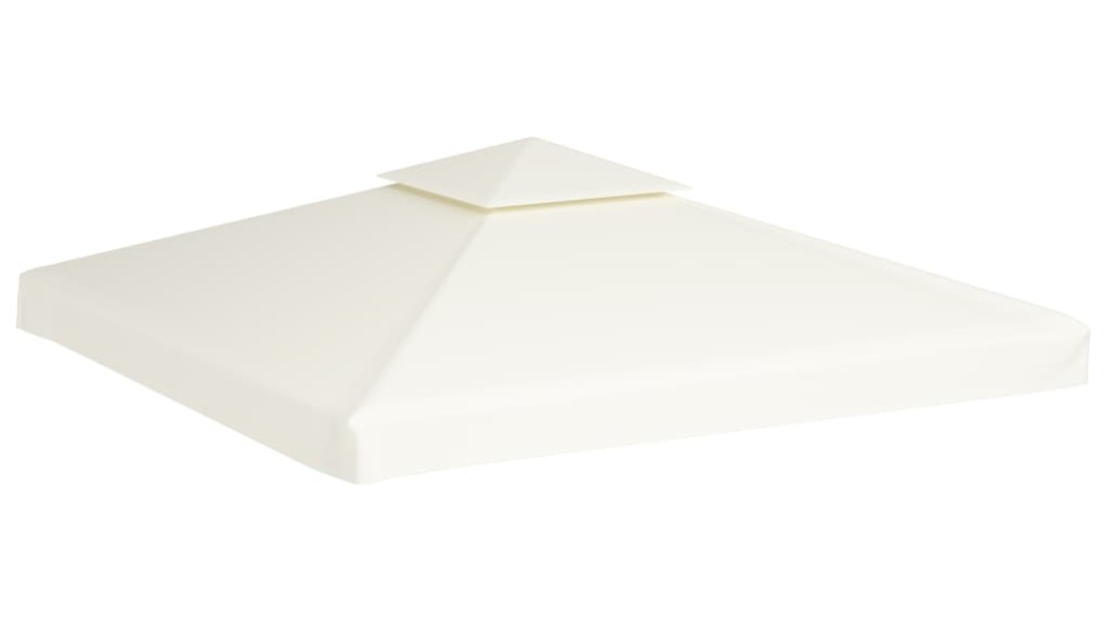 vidaXL 310g/m² 3x3m Waterproof Gazebo Cover Canopy - Cream White