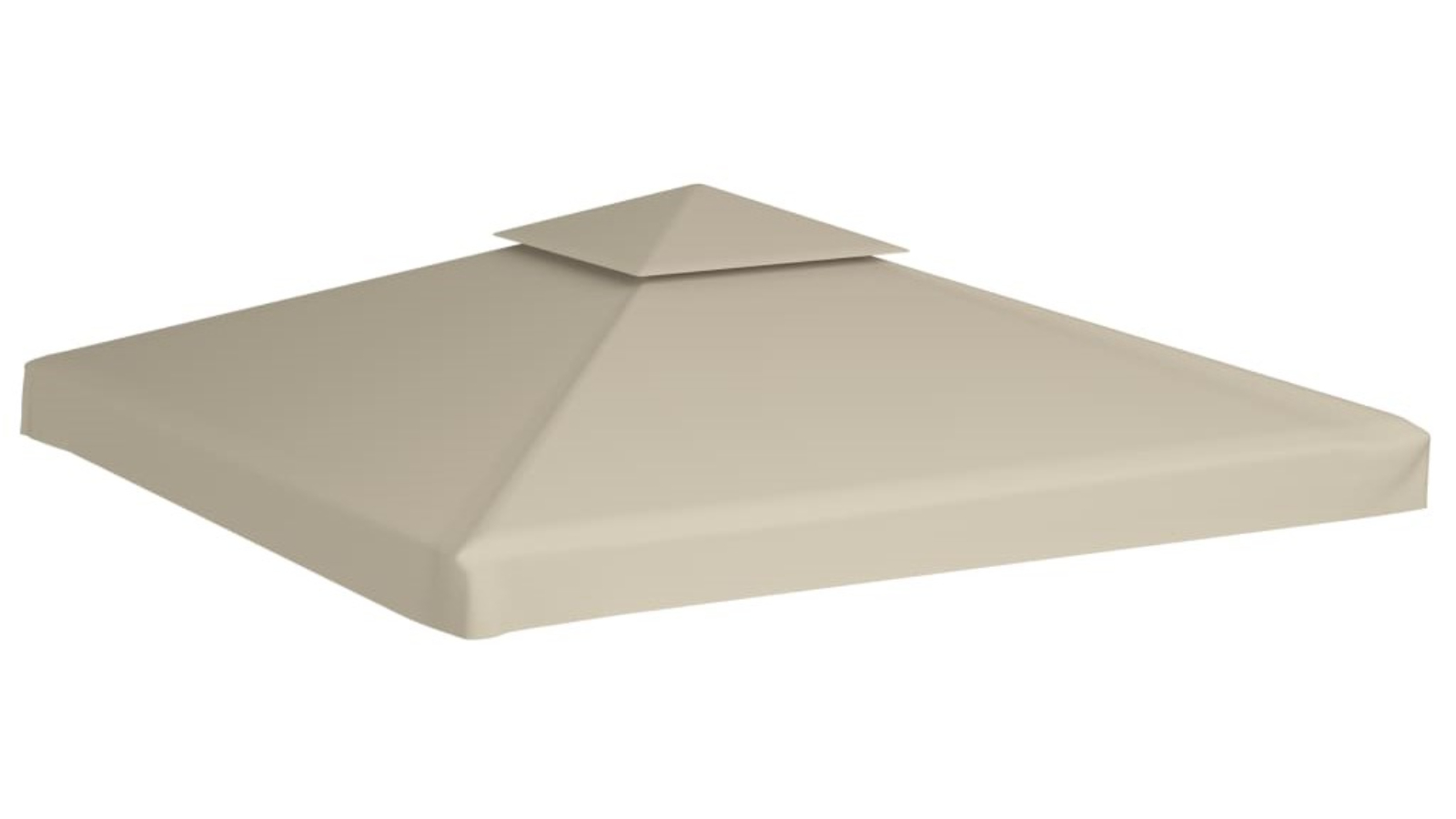 vidaXL 310g/m² 3x3m Water-proof Gazebo Cover Canopy Replacement - Beige