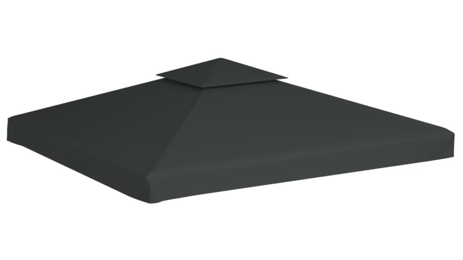 vidaXL 310g/m² 3x3m Water-proof Gazebo Cover Canopy - Dark Grey
