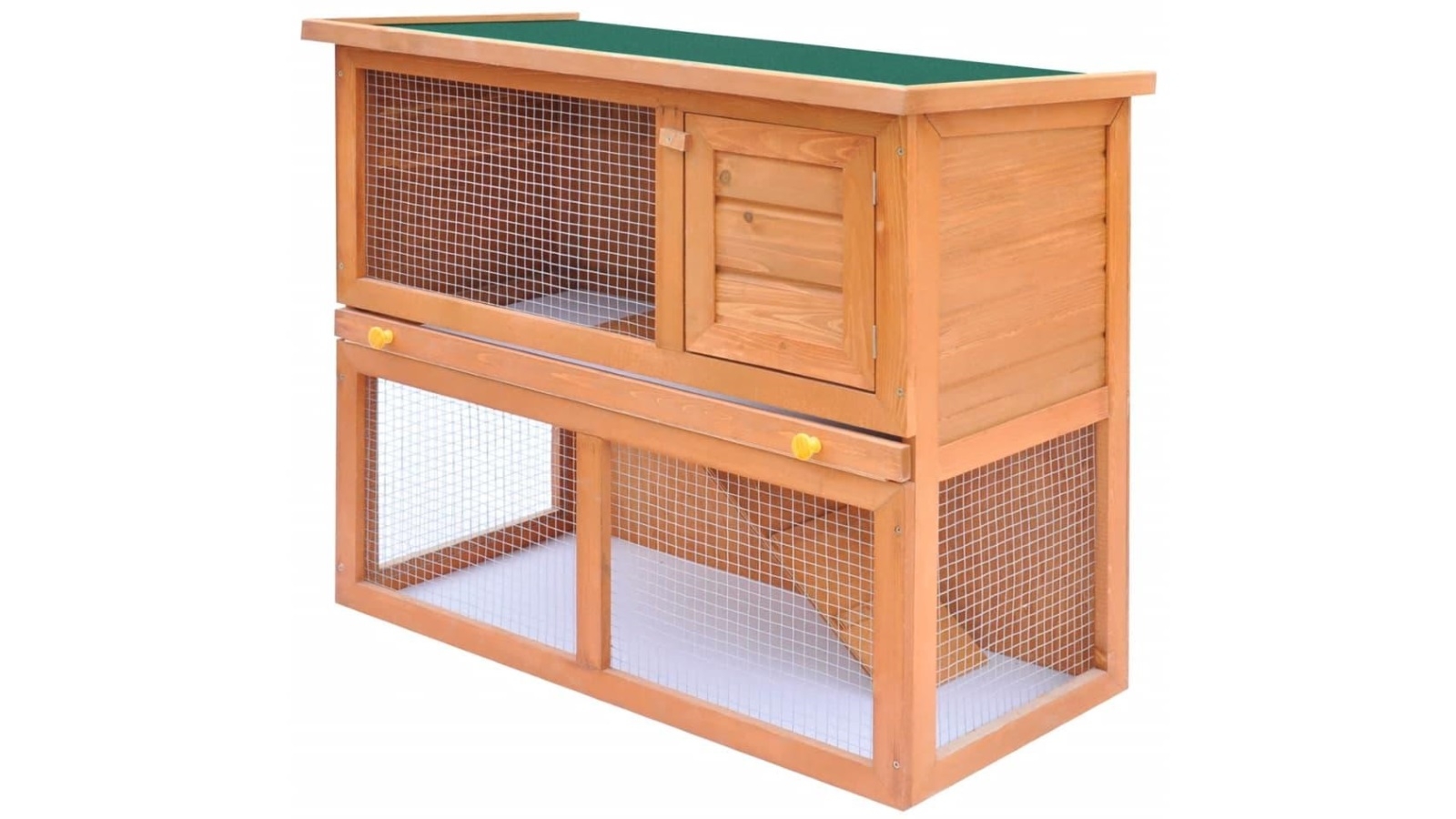 vidaXL 1 Door Wood Outdoor Rabbit Hutch Small Animal House Pet Cage 