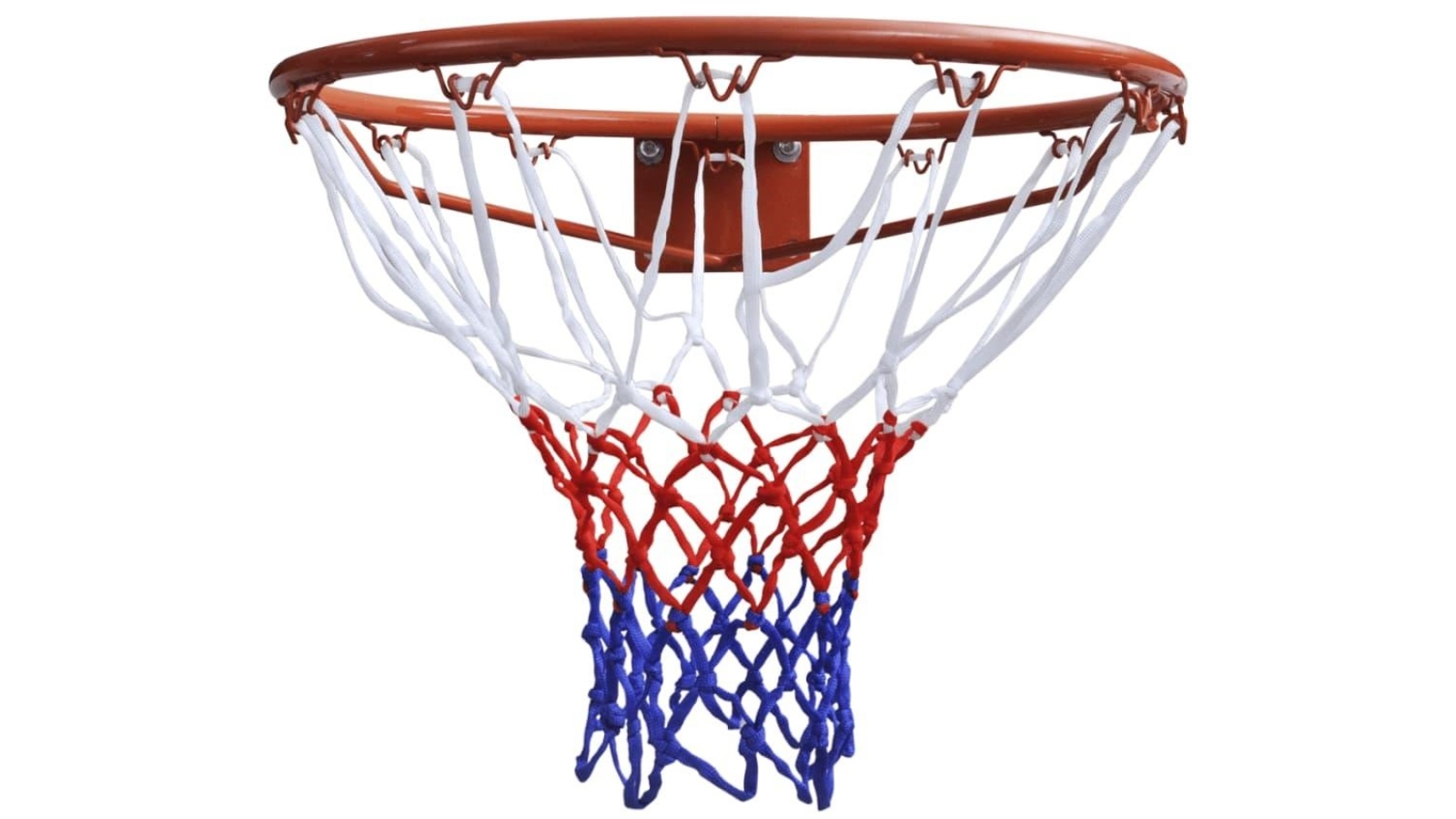 vidaXL 45cm Basketball Goal Hoop Set Rim with Net - Orange
