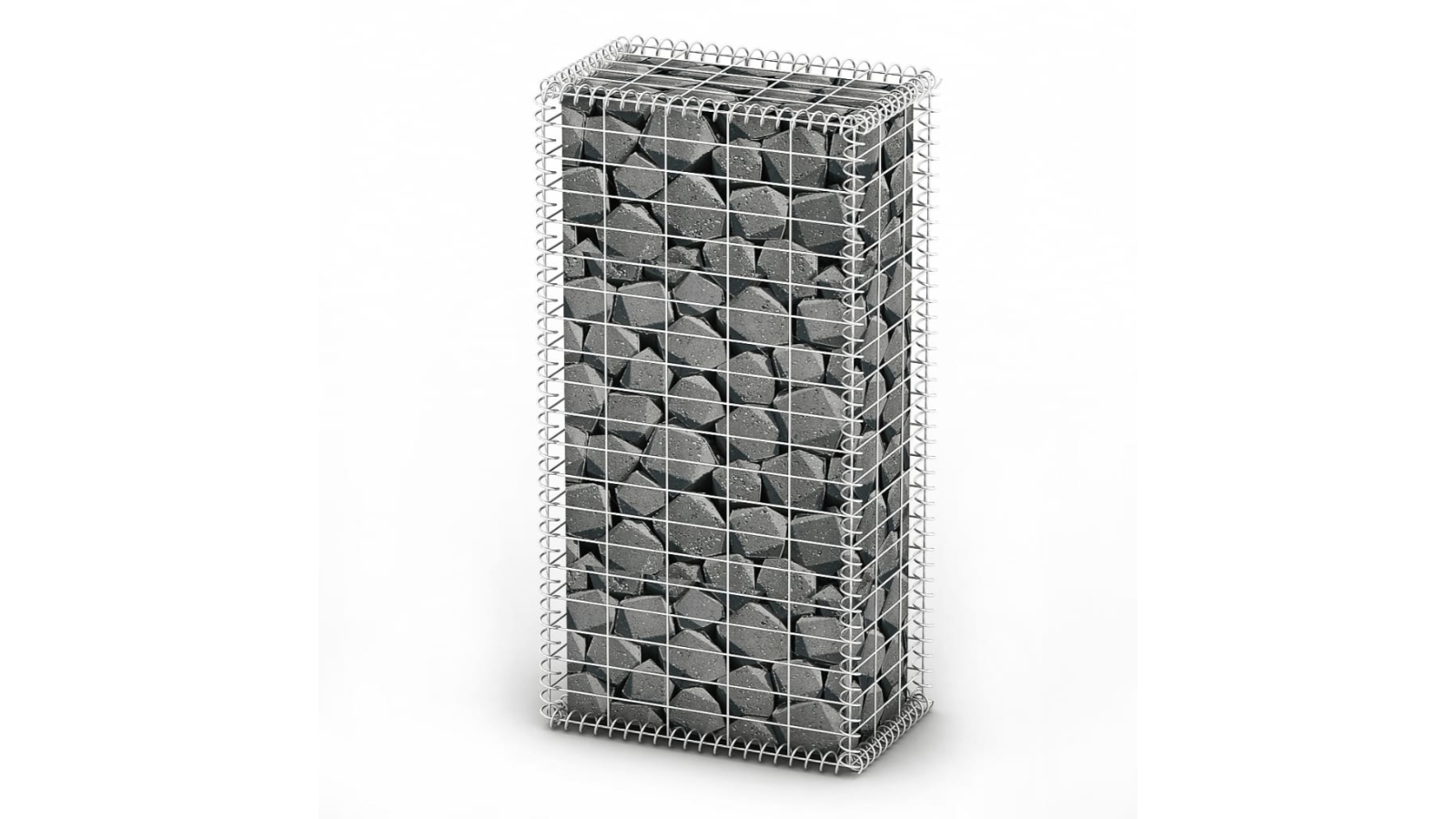 vidaXL Galvanised Wire Gabion Basket with Lids - 100 x 50 x 30cm