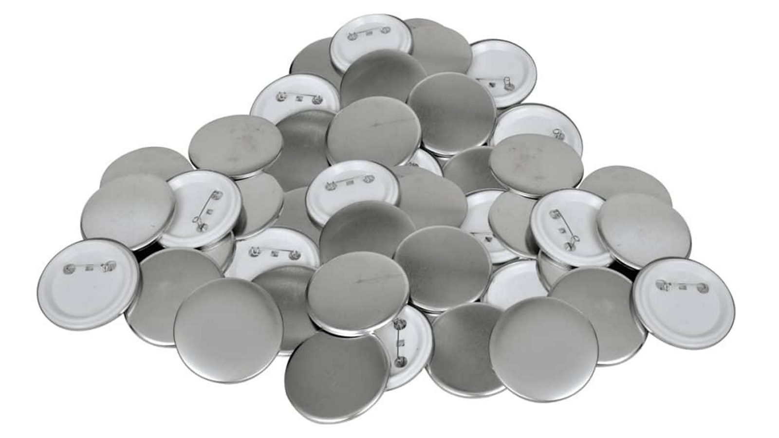 vidaXL 500 Piece Pinback Button Parts - 4.4cm