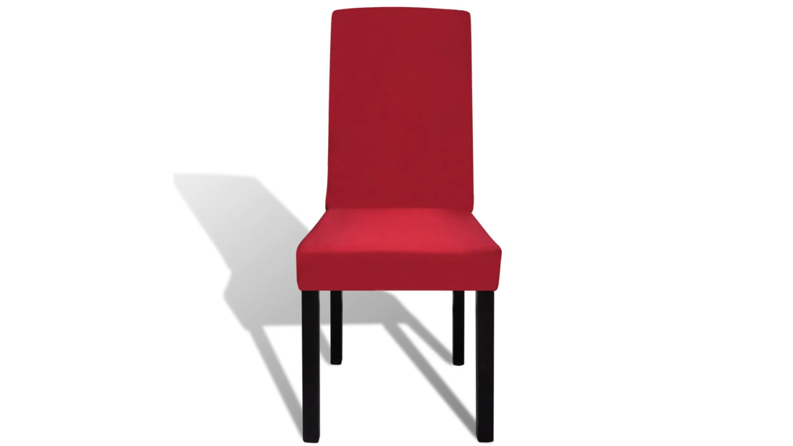 vidaXL 6 Piece Bordeaux Straight Stretchable Chair Cover