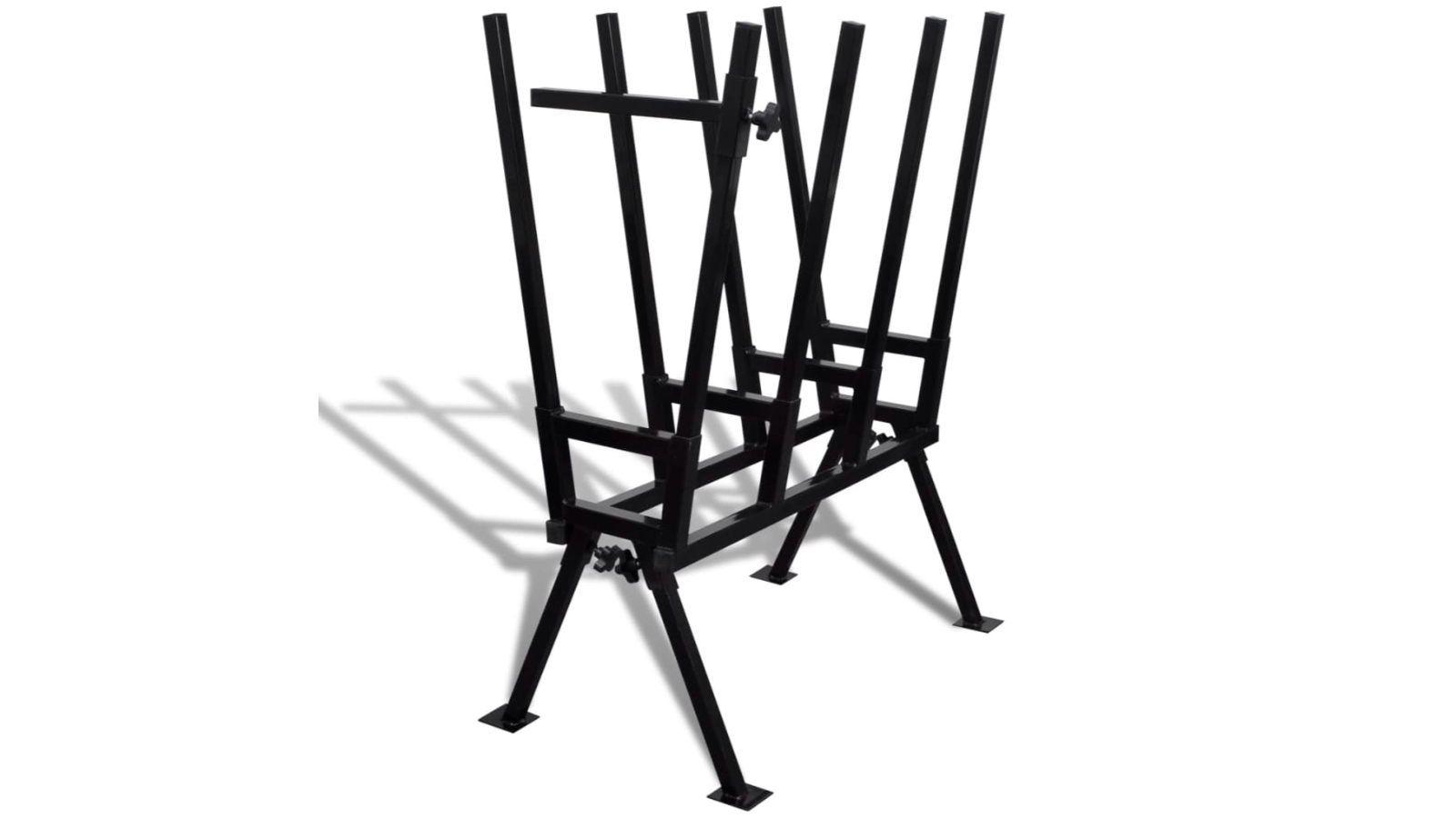 vidaXL Powder-Coated Sawhorse - Black