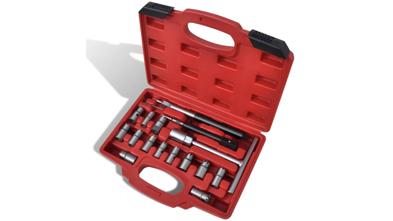 vidaXL 17 Piece Diesel Injector Seat Cutter Set