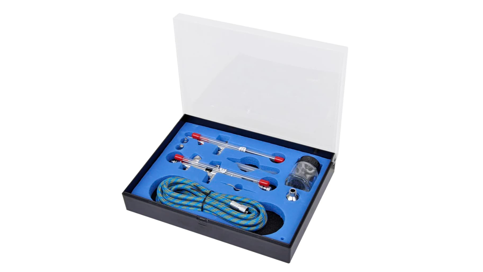 vidaXL Airbrush Set with 2 Spray Gun