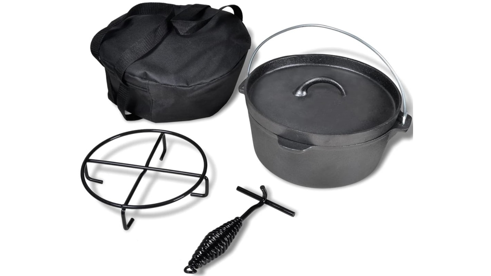 vidaXL Dutch Oven including Accessories - 4.2Litre