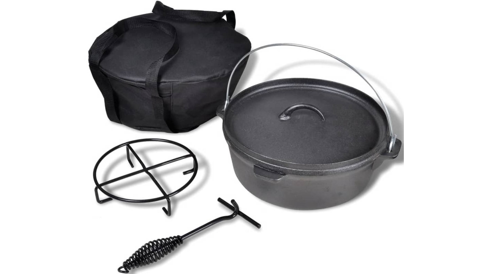 vidaXL Dutch Oven including Accessories - 5.6Litre