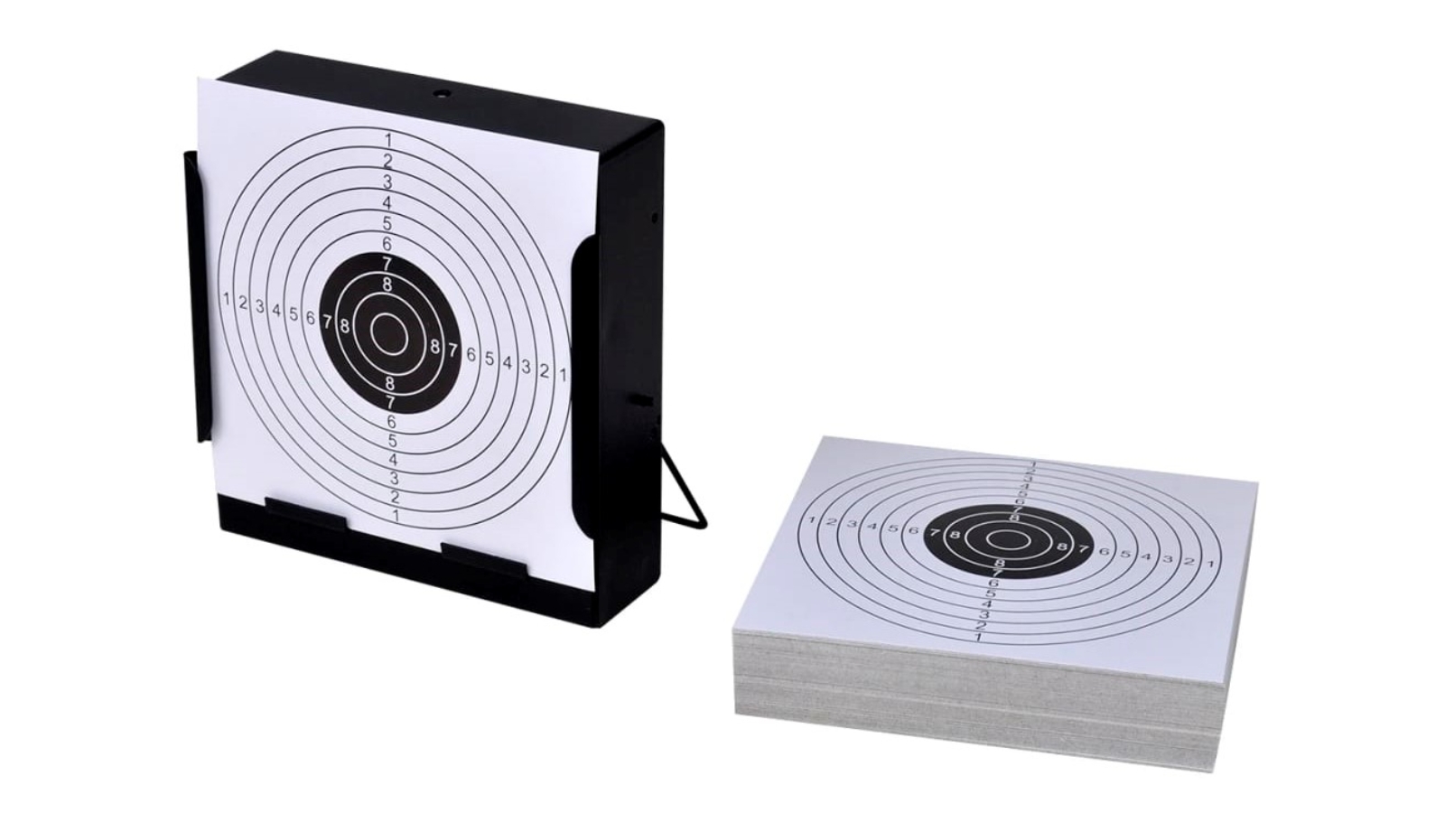 vidaXL +100 Paper Square Pellet Target Holder - 14cm