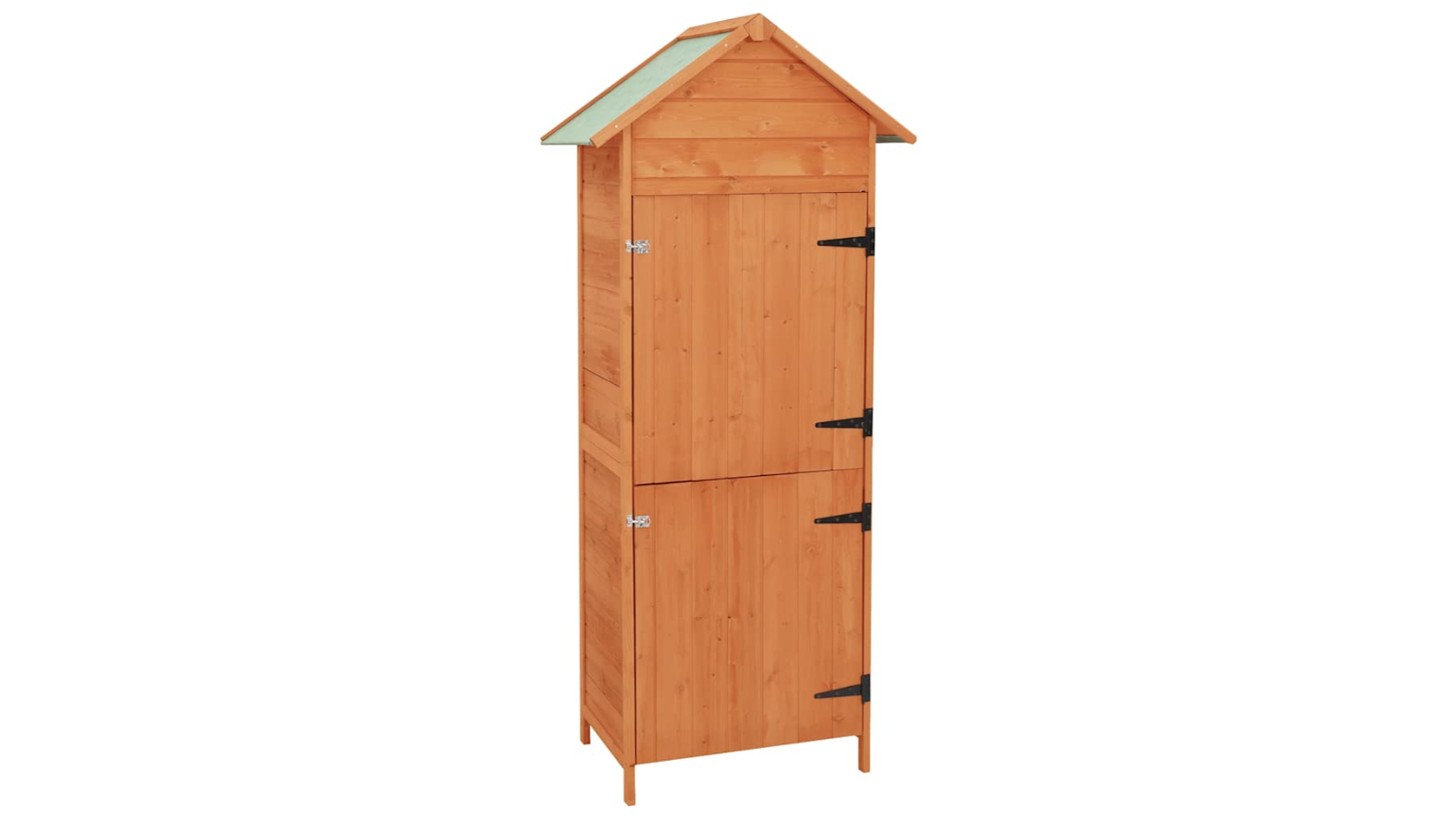 vidaXL Brown 42.5 x 64 x 190cm Garden Storage Cabinet