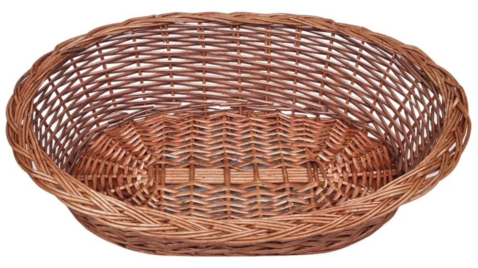 vidaXL Natural Willow Dog Basket/Pet Bed - Medium