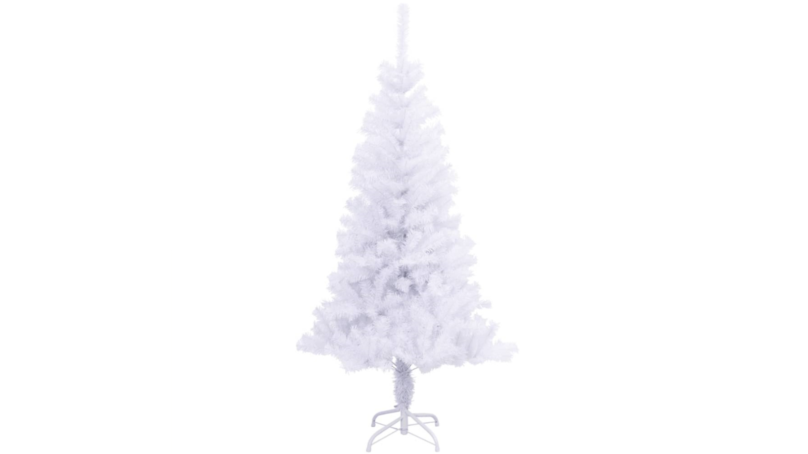 vidaXL 150cm Artificial Christmas Tree with Stand 380 Branches - White