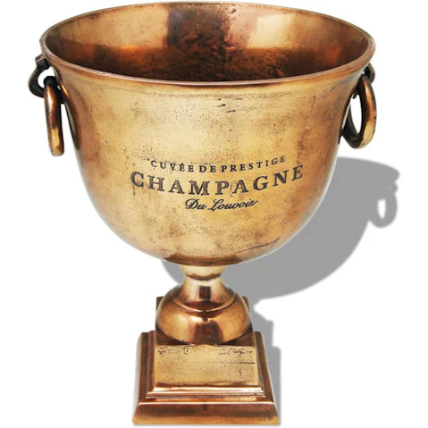vidaXL Trophy Cup Champagne Cooler - Copper Brown