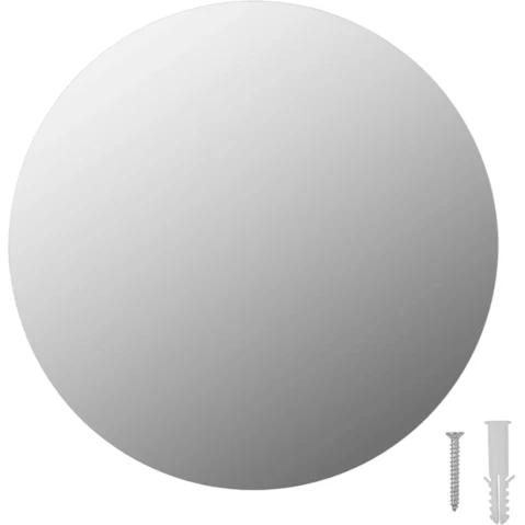 vidaXL Round 30cm Glass Frameless Mirror