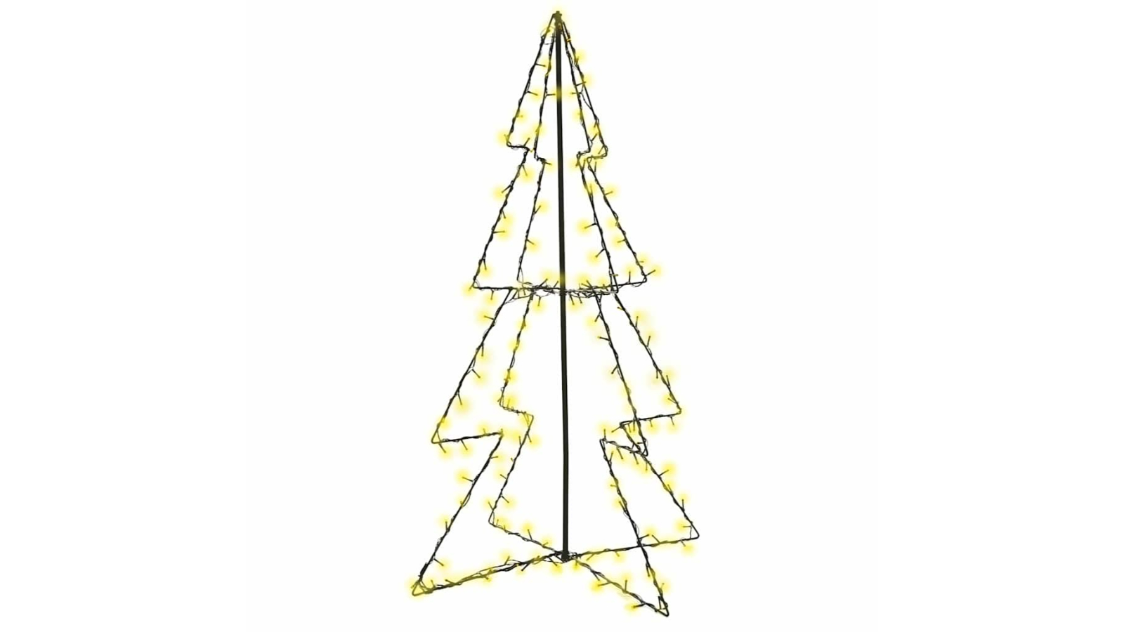 vidaXL 160 LED Christmas Cone Tree - 78 x 120cm