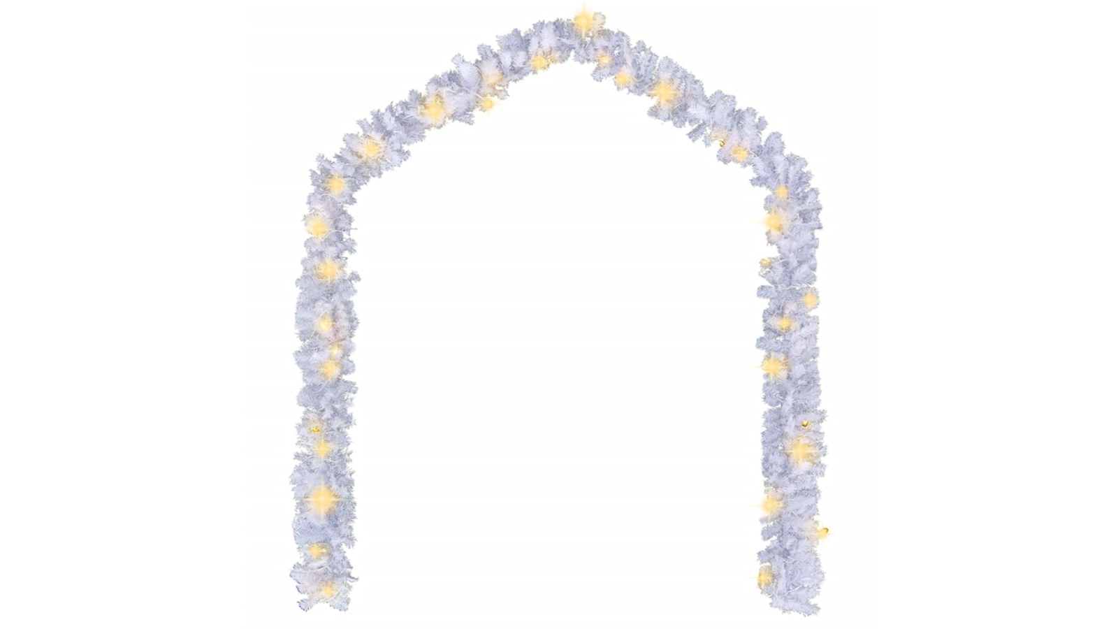 vidaXL 10metre Christmas Garland with LED Light - White