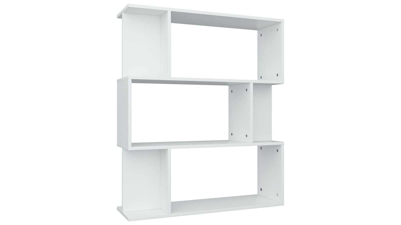 vidaXL White Engineered Wood 80 x 24 x 96cm Book Cabinet/Room Divider