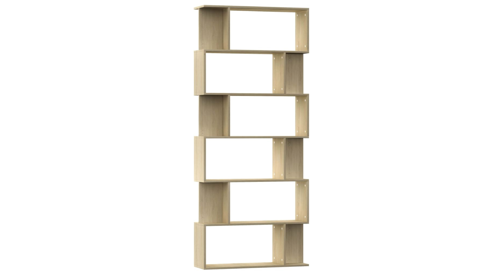vidaXL Sonoma Oak 80 x 24 x 192cm Engineered Wood Book Cabinet/Room Divider