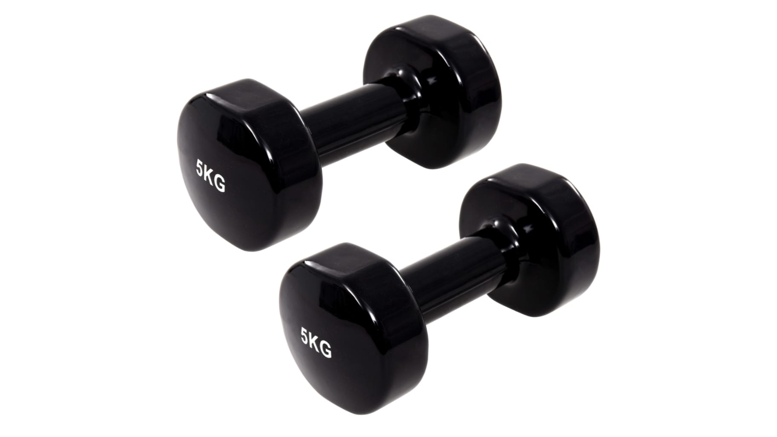 vidaXL 2 Piece Cast Iron Dumbbell - 5kg
