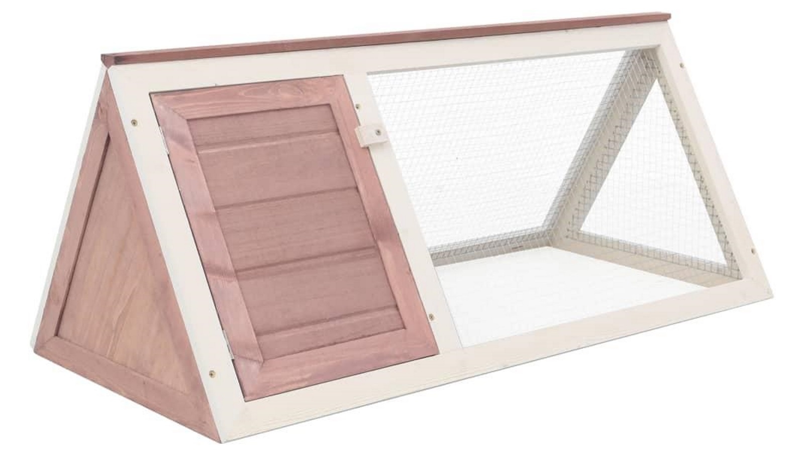 vidaXL Animal Rabbit Cage - Brown Wood