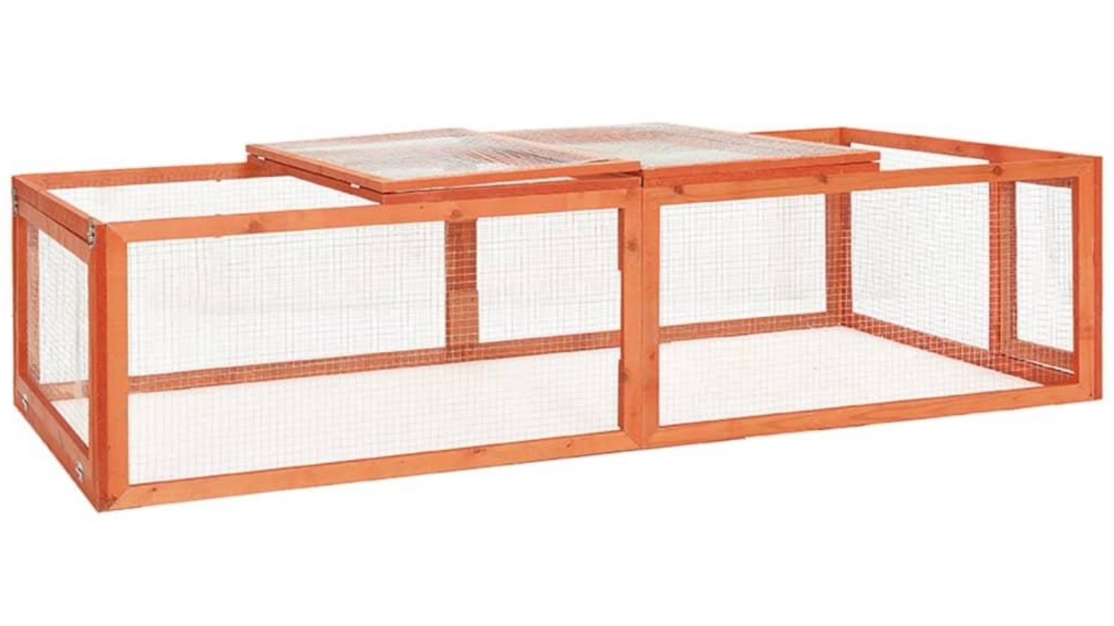 vidaXL 183x90x46.5cm Solid Firwood Rabbit Hutch