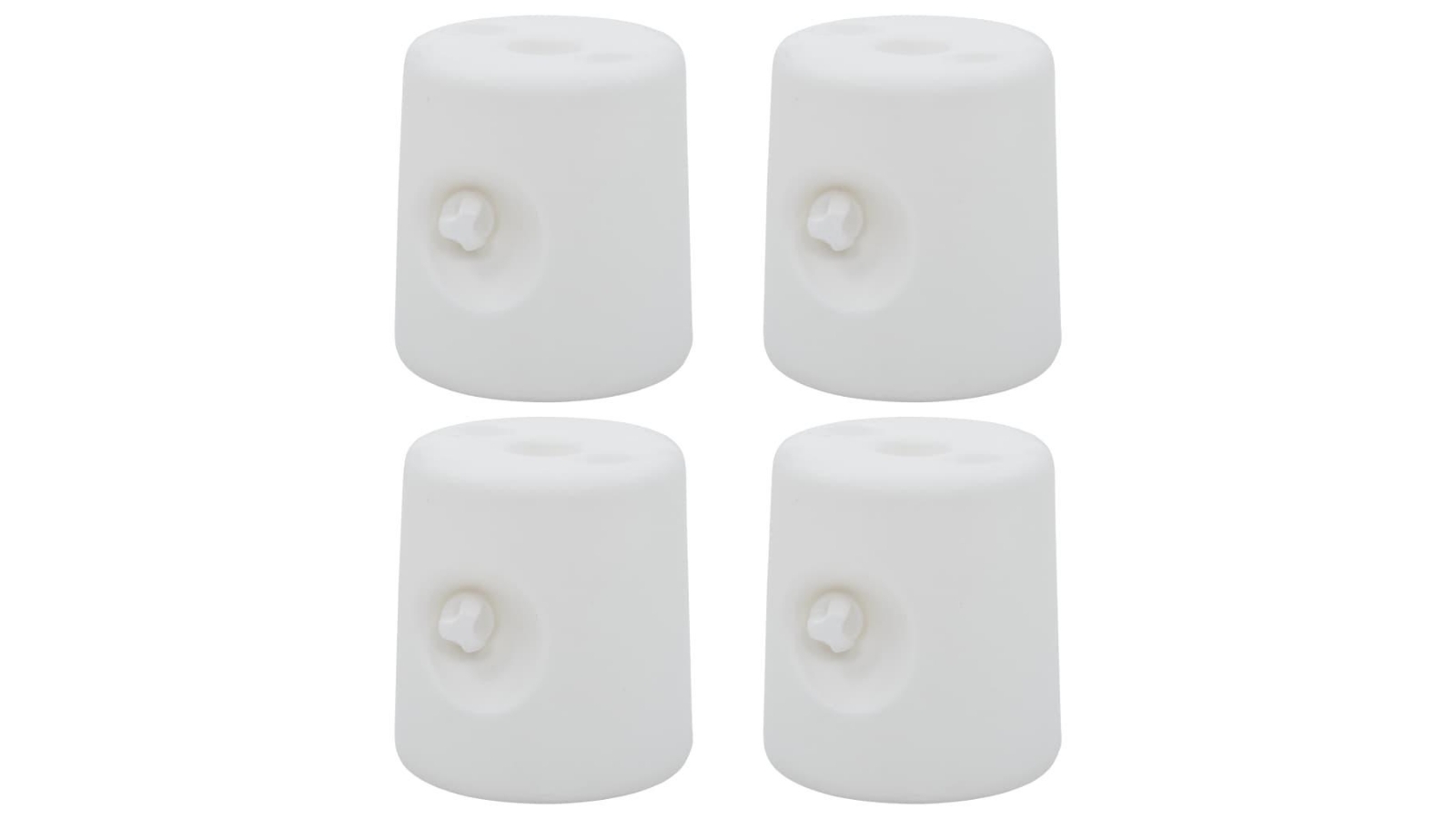vidaXL 4 Piece PE Gazebo Weights - White
