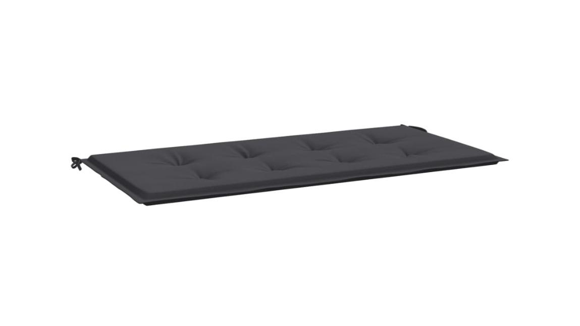 vidaXL Black Oxford Fabric Garden Bench Cushion - 100 x 50 x 3cm ...