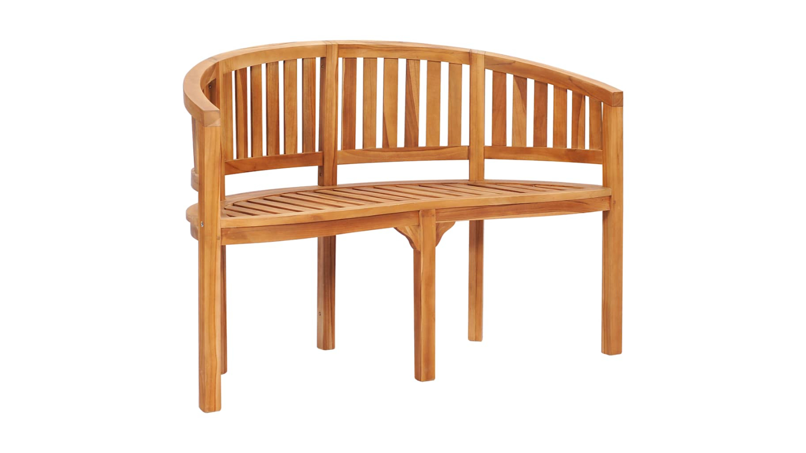 vidaXL Solid Teak Wood 120cm Banana Bench
