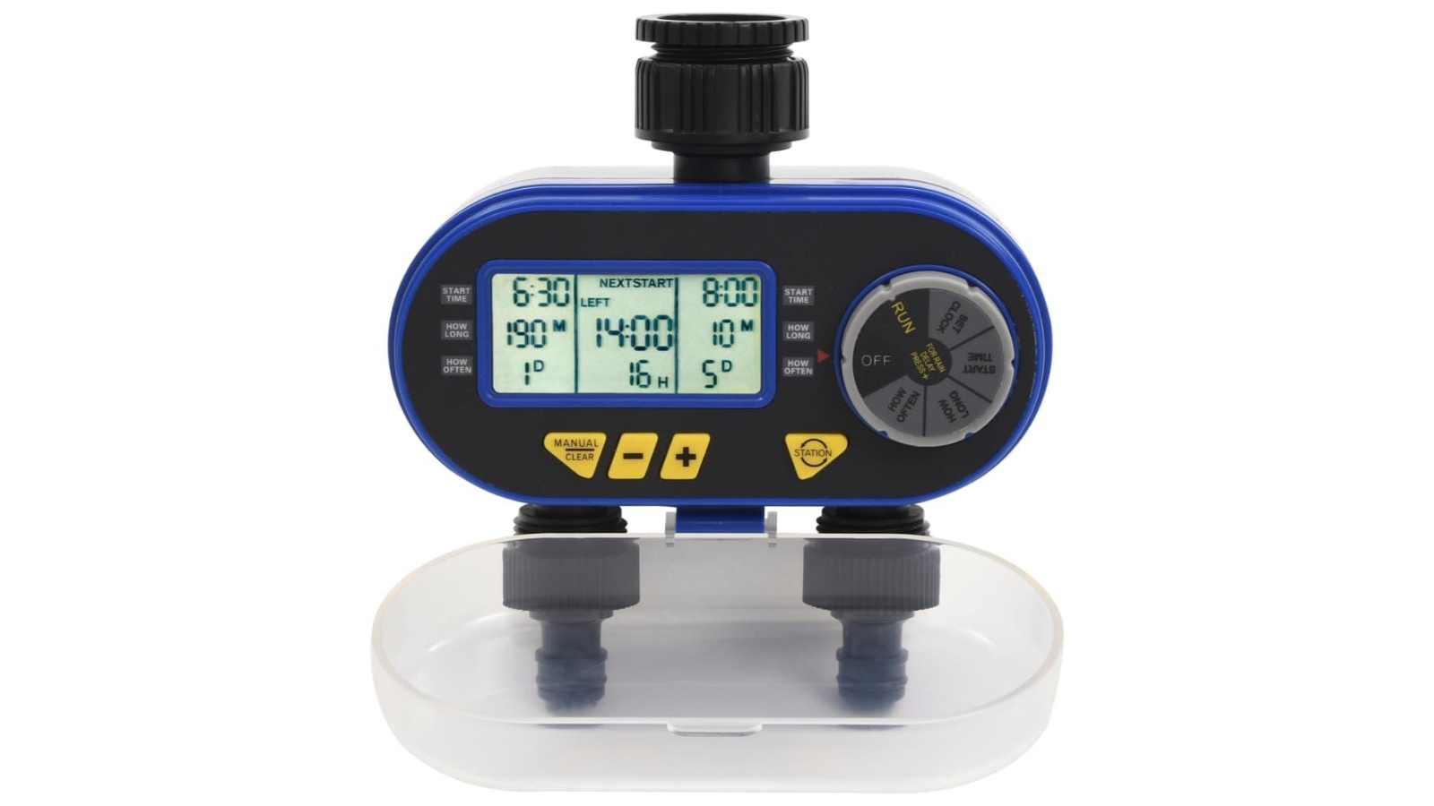 vidaXL Automatic Digital Water Timer with Dual Outlet