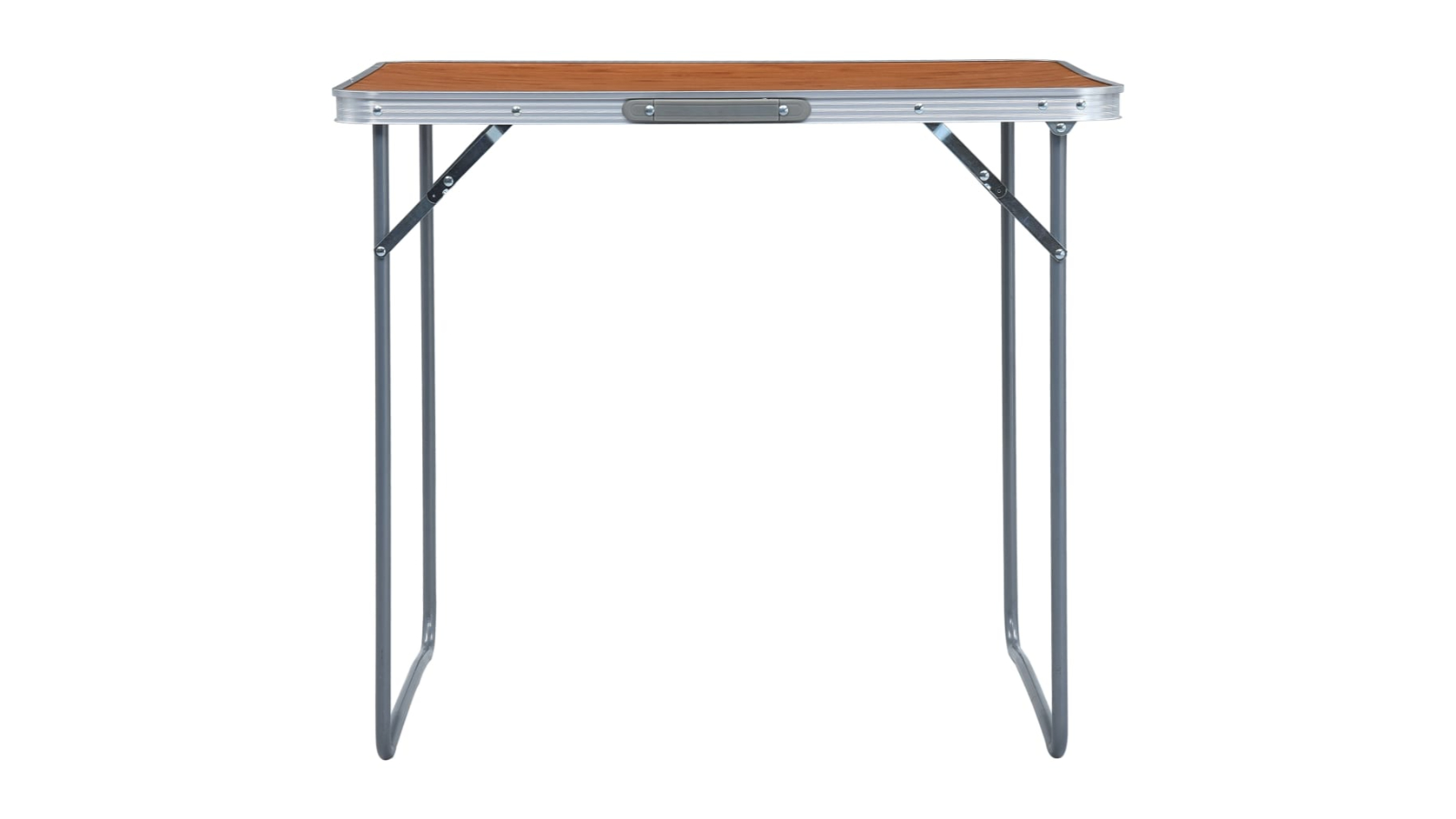 vidaXL Foldable Camping Table with Metal Frame - 80 x 60cm