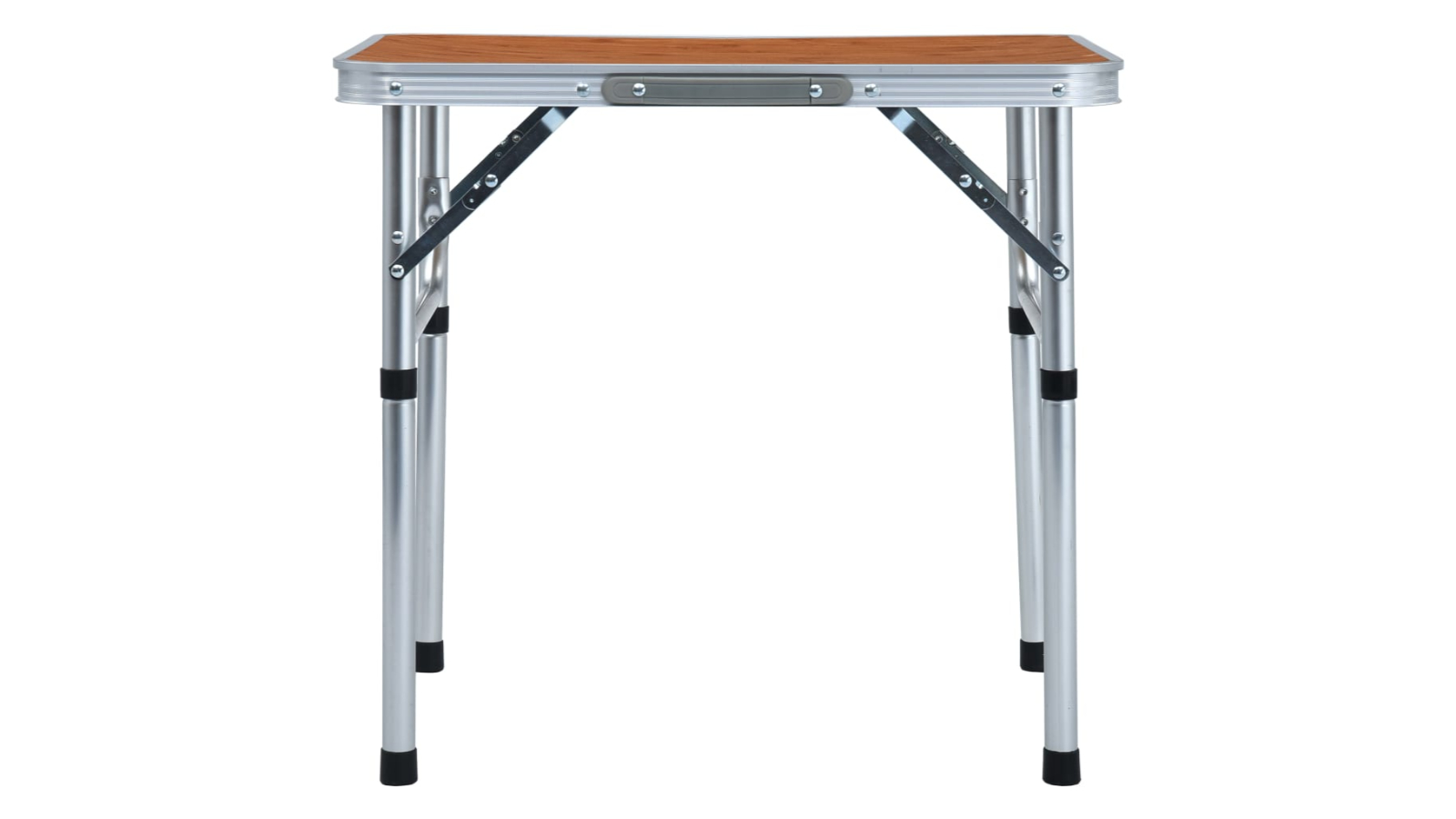 vidaXL Brown Aluminium Folding Camping Table - 60 x 45cm