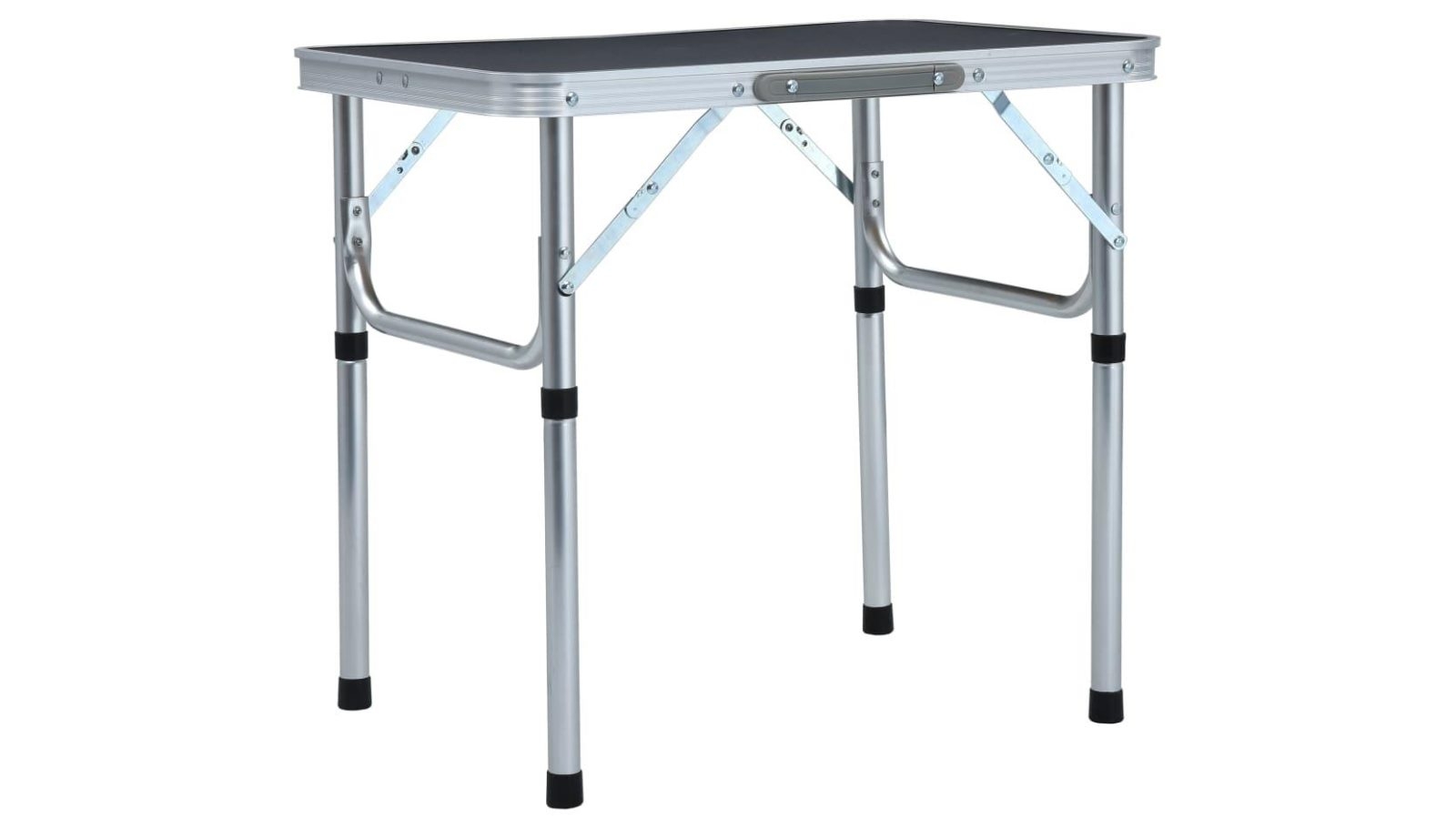 vidaXL Grey Aluminium Foldable Camping Table - 60x45cm