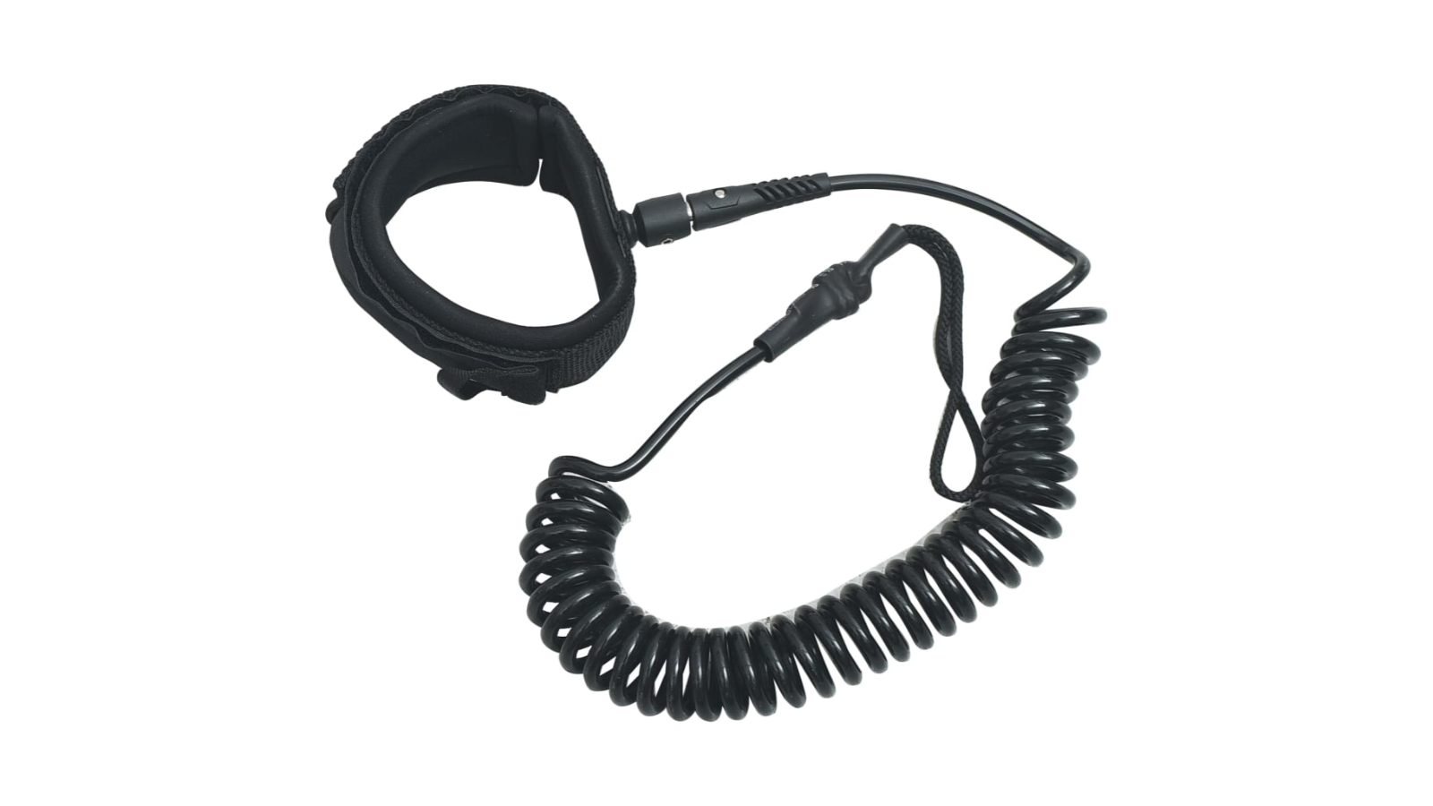vidaXL Black SUP 10inch Coiled Leash
