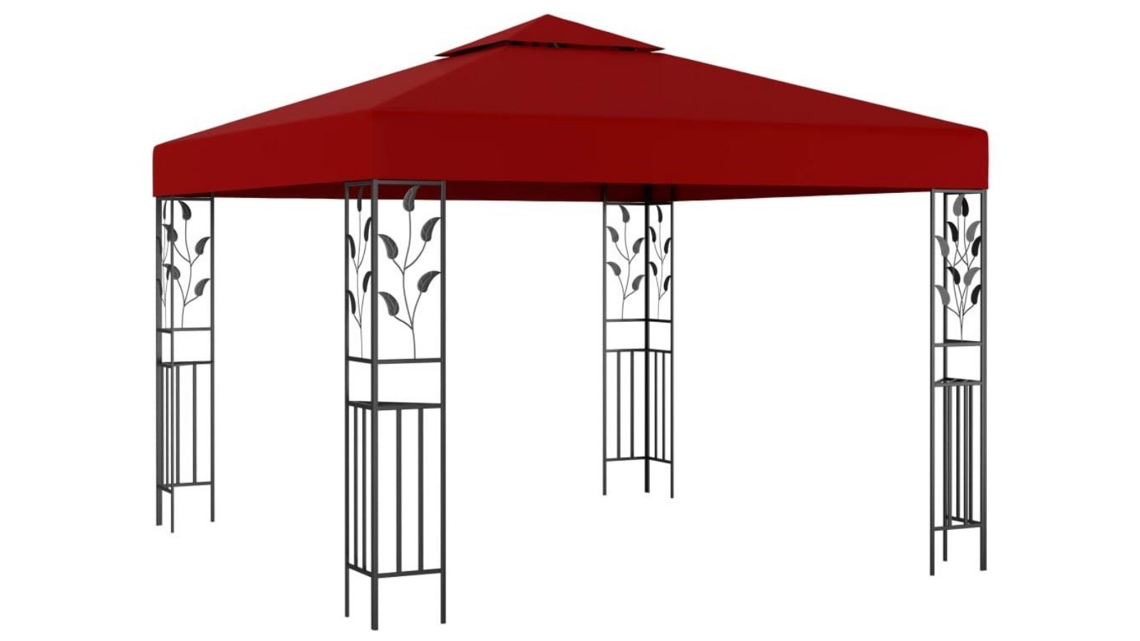 vidaXL Gazebo Wine Red - 300x300x250cm 