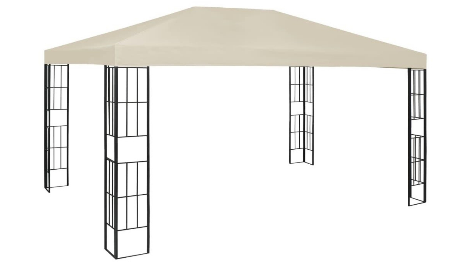 vidaXL Gazebo Cream - 400x300x260cm 
