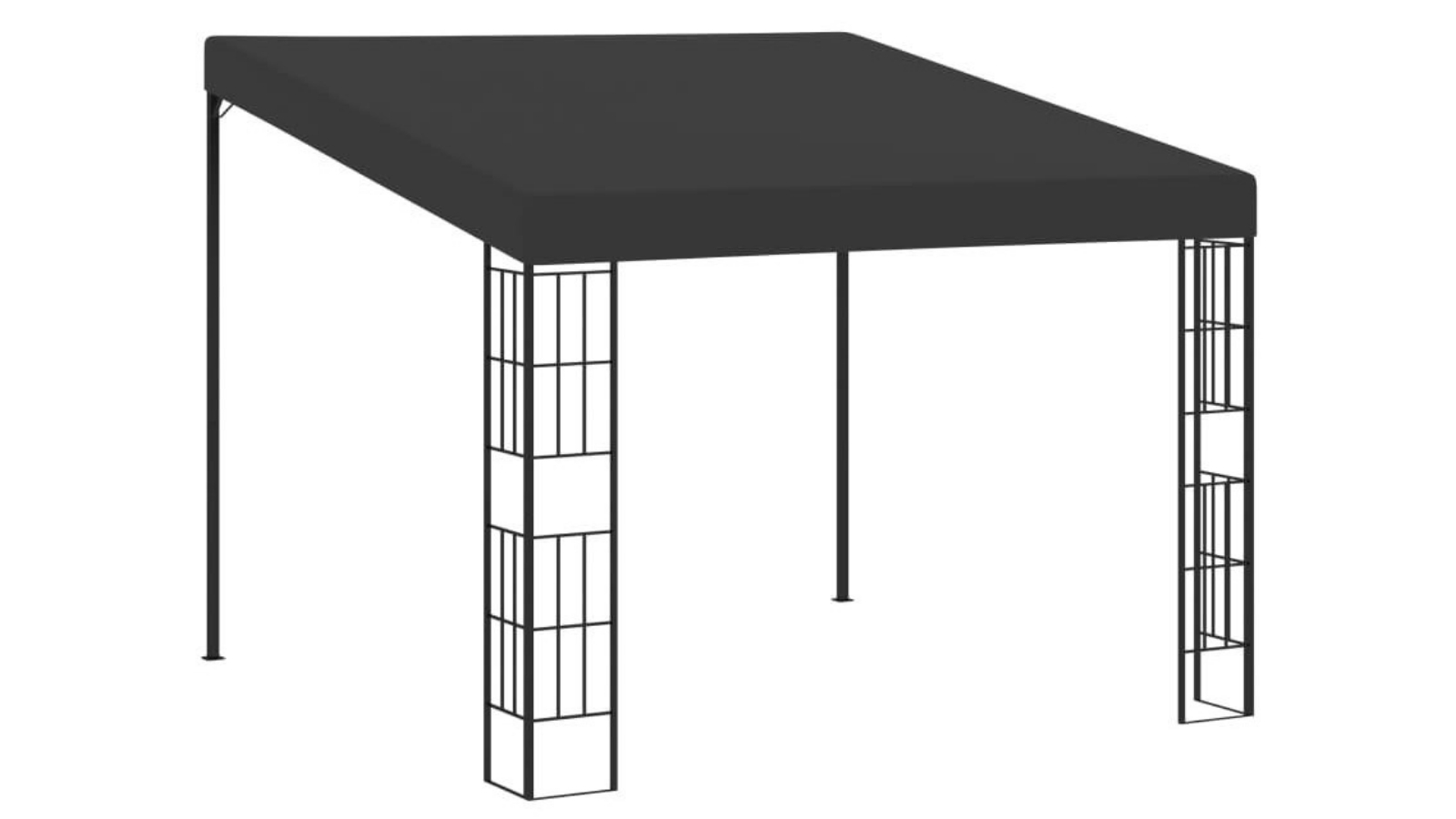vidaXL Wall-mounted Gazebo Anthracite Fabric - Small