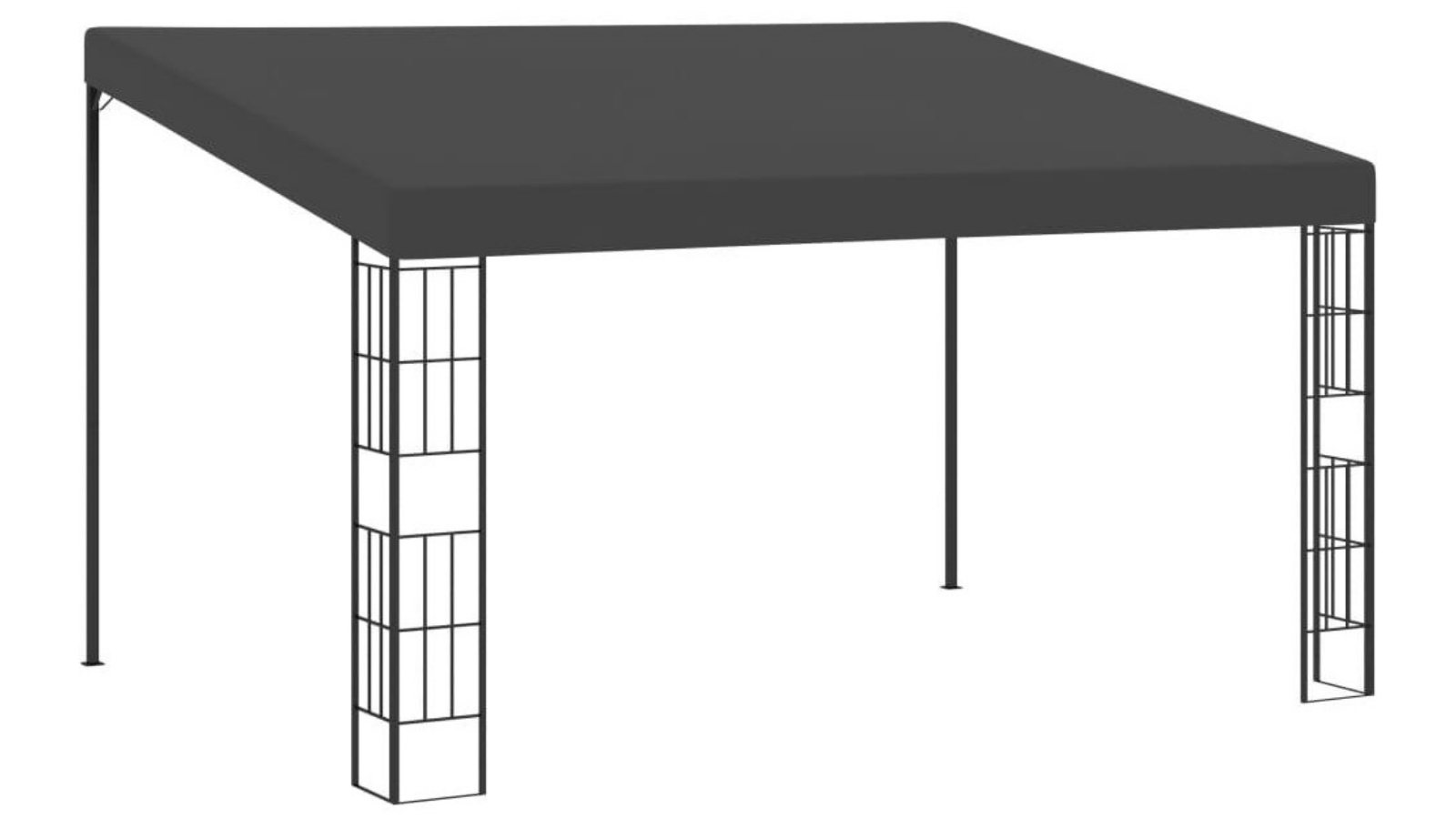 vidaXL Wall-mounted Gazebo Anthracite Fabric - Medium
