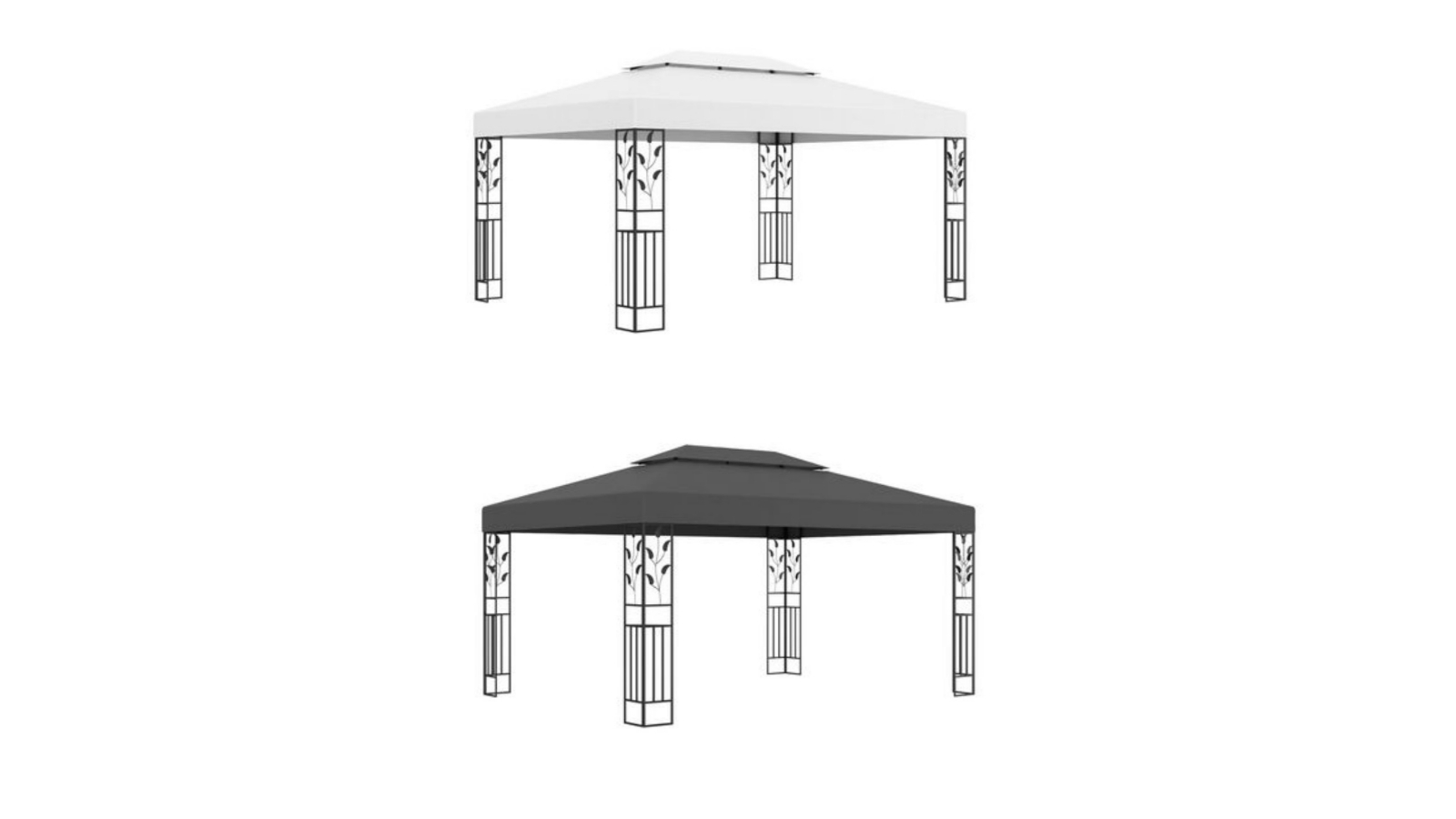vidaXL 3 x 4 m Gazebo with Double Roof