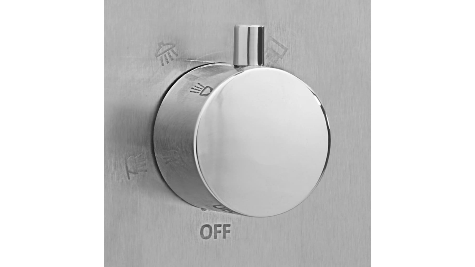 vidaXL Square Outdoor Shower Stainless Steel Harvey Norman