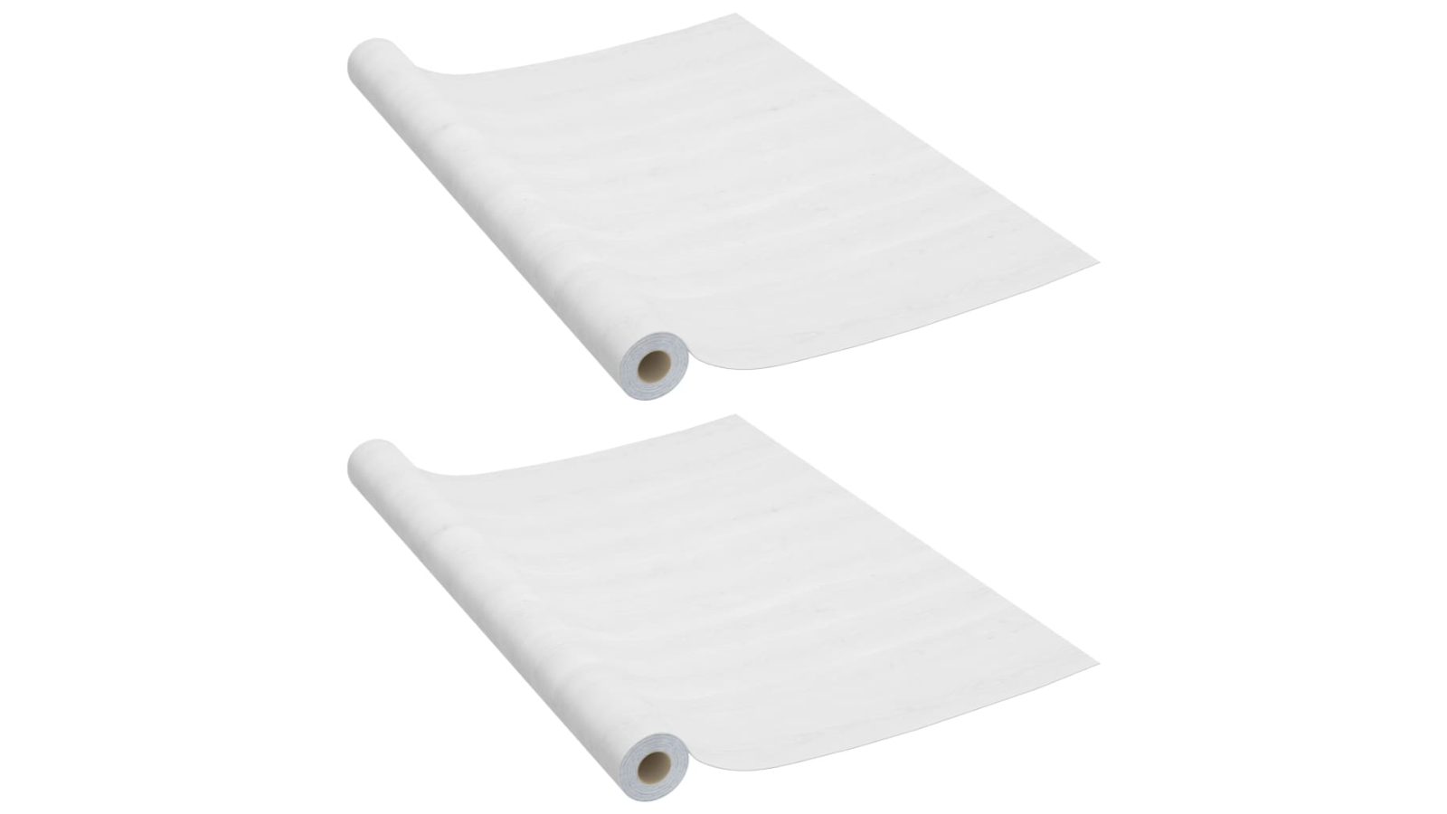 vidaXL 2 Piece PVC Self-Adhesive 210 x 90cm Door Film - White Wood